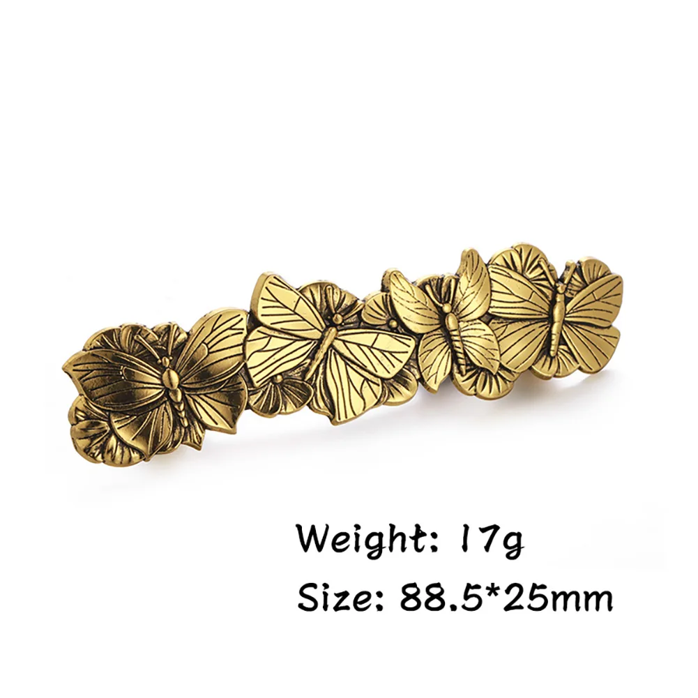 Женская винтажная Тиара для волос Skyrim металлическая заколка-бабочка невесты