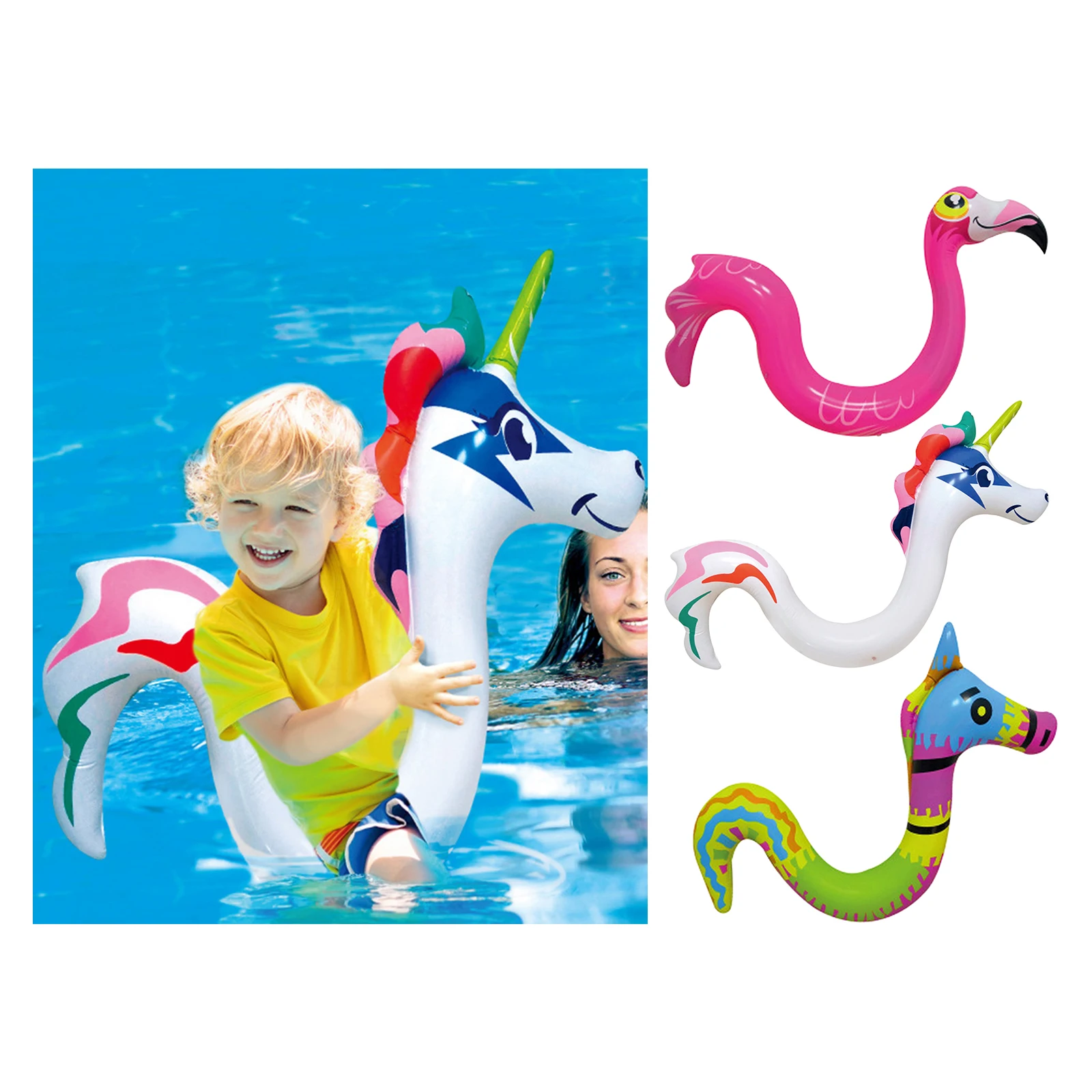 

Foldable Cartoon Inflatable Floating Noodle Float Swimming Pool Rest Party