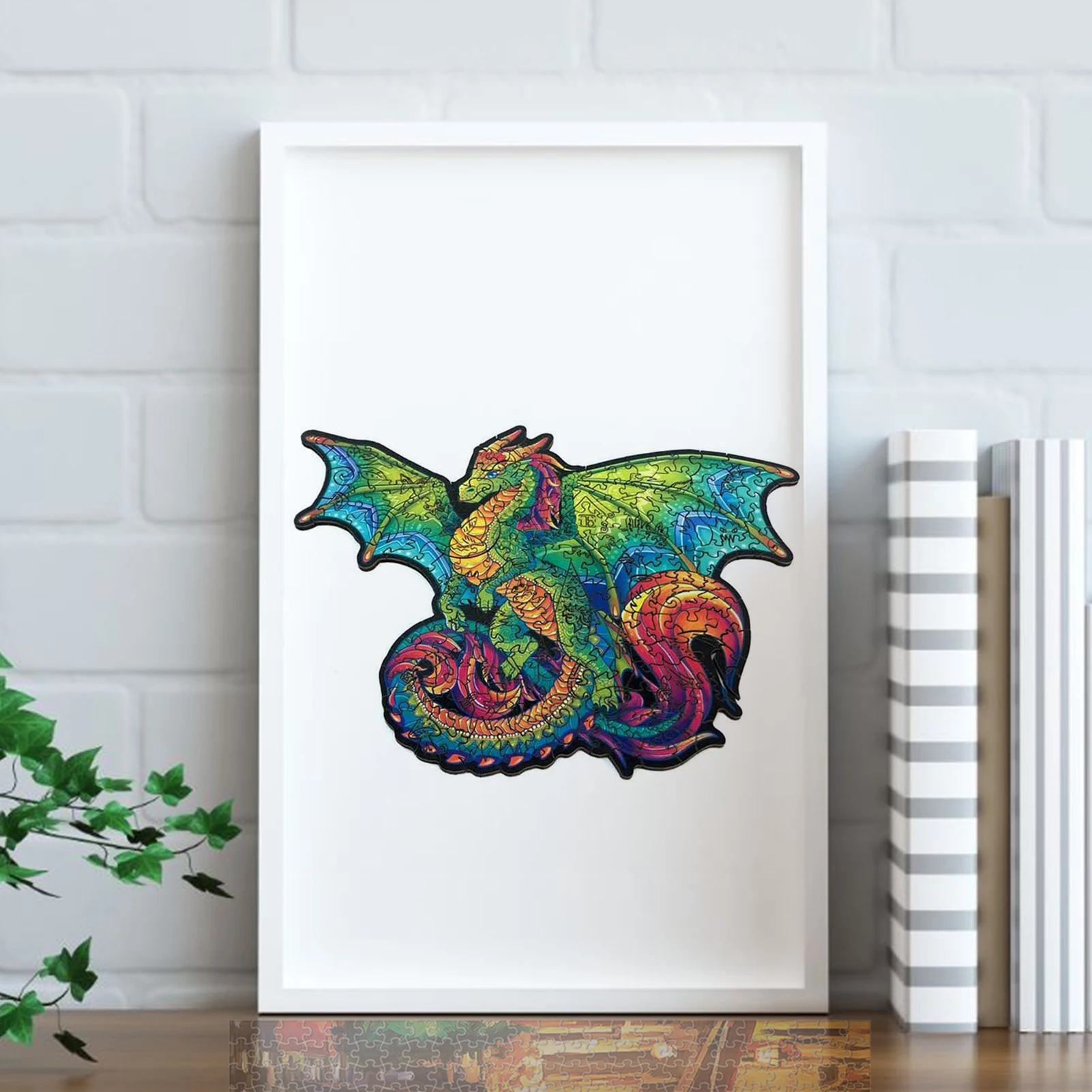

Unique Wooden Animal Jigsaw Puzzles Fabulous Flying Dragon Puzzle Gift For Adult Kids Educational Jigsaw Toys Children's Gift
