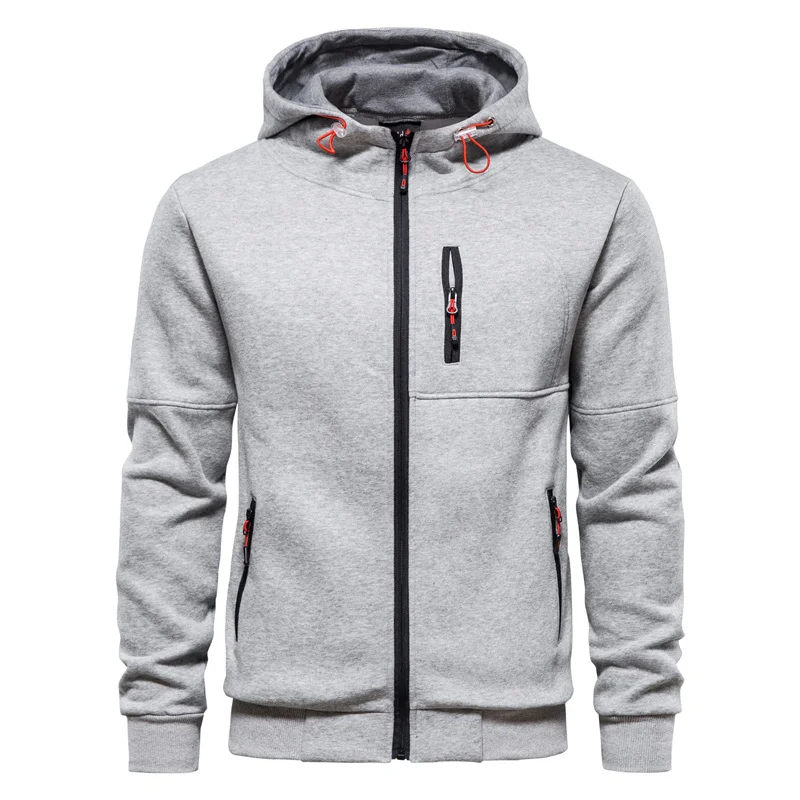 

Fleece Cotton Hoodie Men Casual Outdoor Solid Color Mens Sweatshirts New Winter Fashion High Quality Hoodies for Men