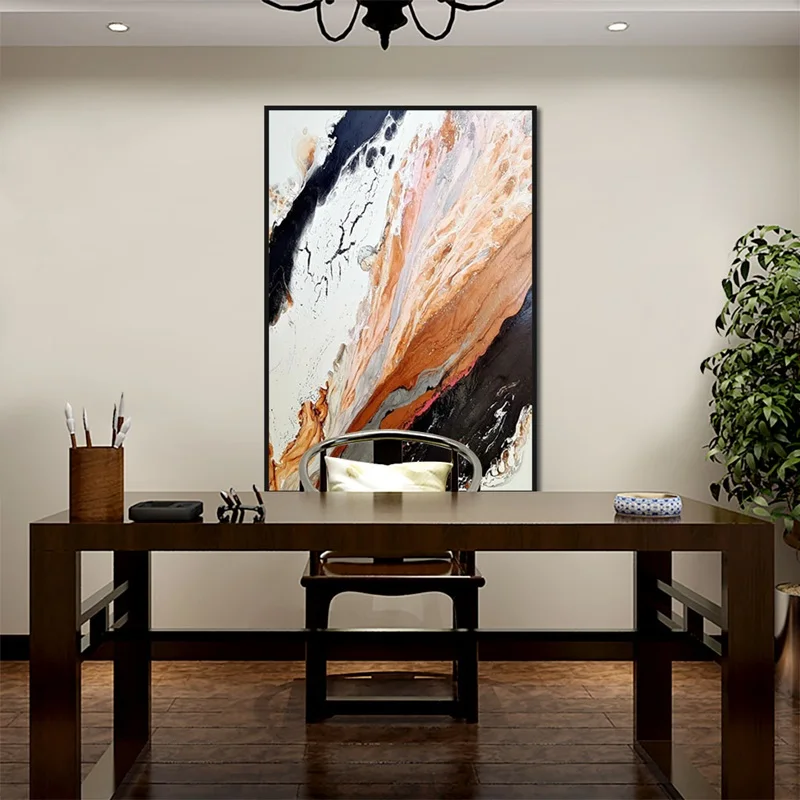 Абстрактный потока Цвет крыльцо росписи Nordic украшения дома художественные