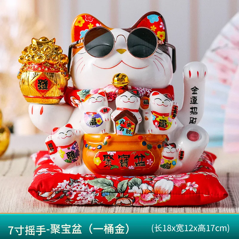 Lucky Cat Decoration Piggy Bank Gift China Good Luck Home Craft | Дом и сад