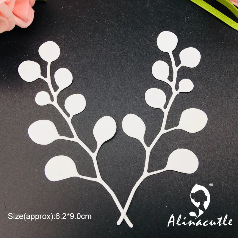 Высекальная металлическая Высечка лист листья ветка Сделай Сам Скрапбукинг