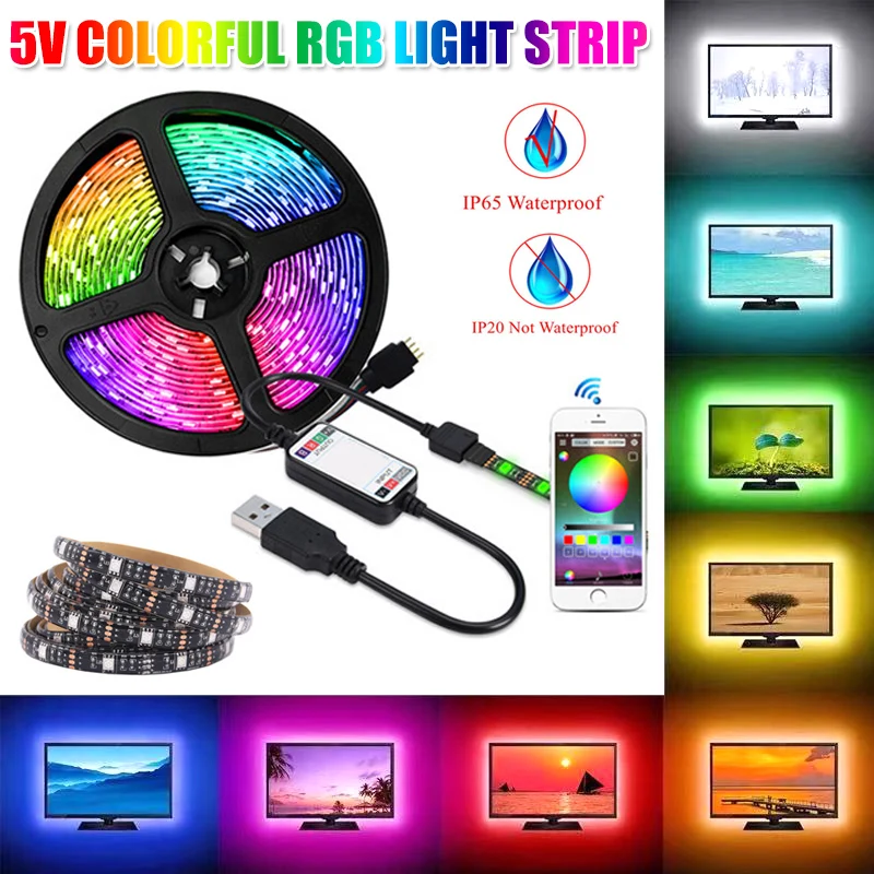 

Newly DIY Light TV PC Dream Screen USB LED Strip Tape Screen Backlight LED Strip Lights Kits with APP Control VA88