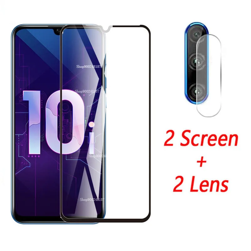 

4 IN 1 Protective Glass on Honor 10i Tempered Glas for Huawei Honor10i HRY-LX1T 6.21" Screen Protector 10 I 10 Lite Safety Film