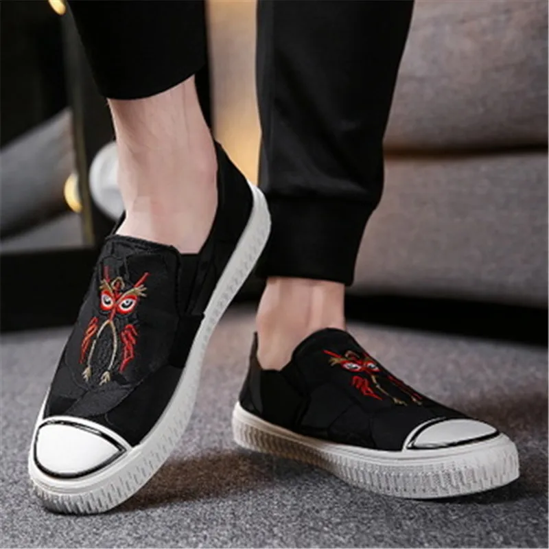 Мужская Вулканизированная обувь с вышивкой в этническом стиле Повседневные