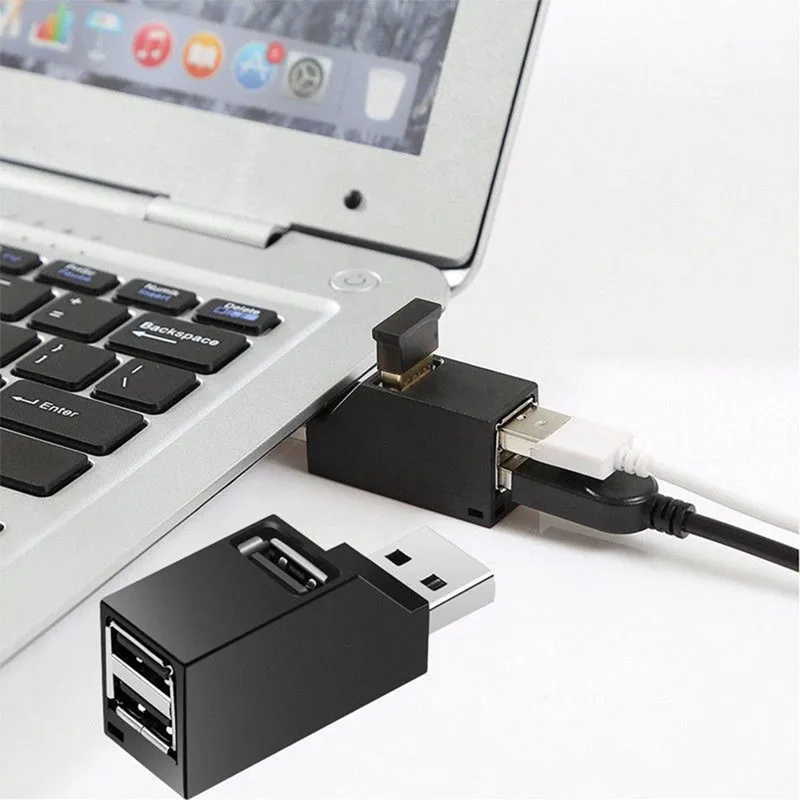 3 Port USB Hub Mini 2.0 3.0 High Speed Splitter Box for PC Laptop U Disk Card Reader IPhone Xiaomi Mobile Phone | Компьютеры и офис