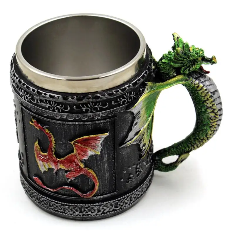 Кофейная кружка 450 мл креативная обычная из смолы нержавеющей стали стерео