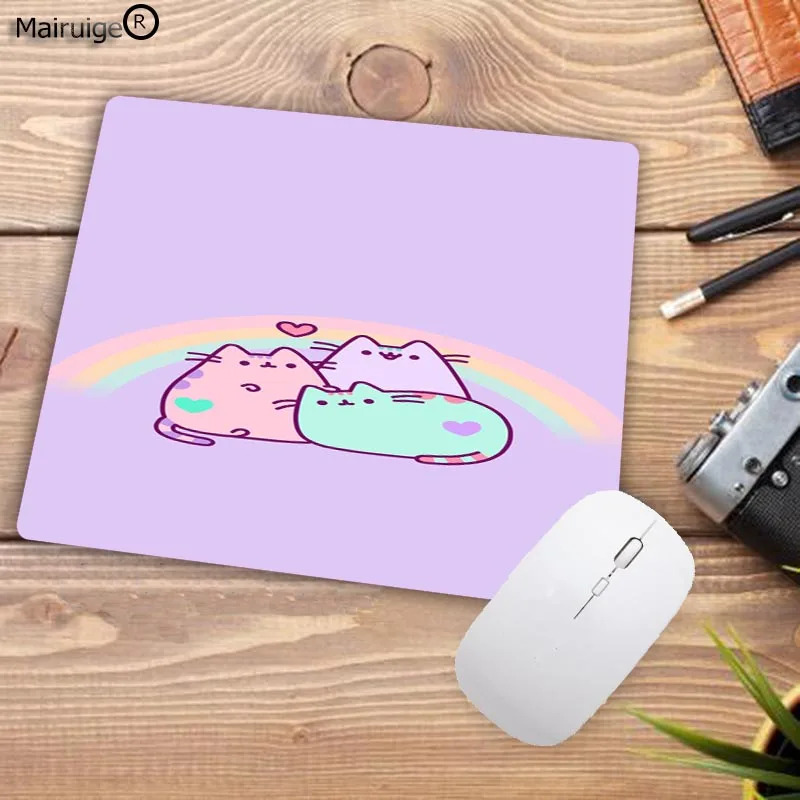 Маленький коврик для мыши Mairuige с забавным котом скоростной резиновый