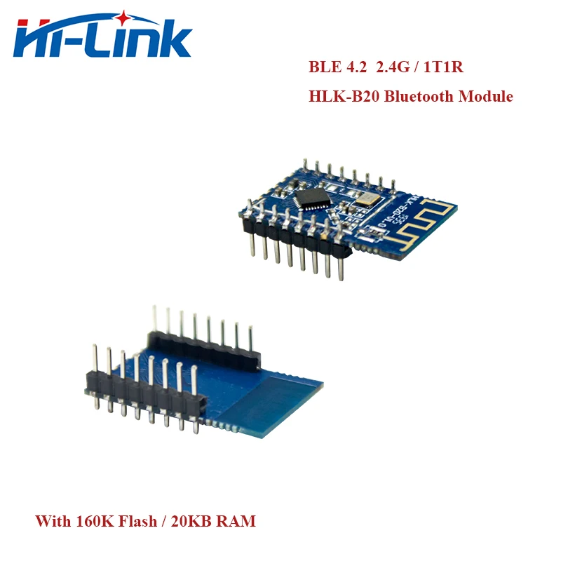 

Бесплатная доставка, 2 шт./лот, последовательный мини-порт для Bluetooth BLE 4,2, Hlk-B20, беспроводной модуль Bluetooth