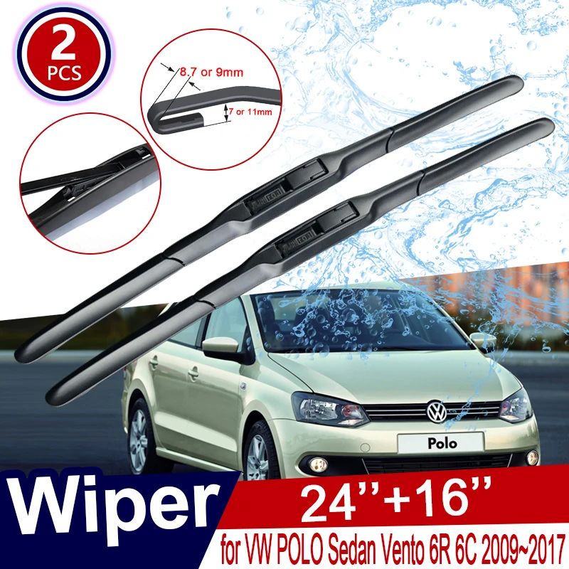 Щетка стеклоочистителя для Volkswagen VW POLO Sedan Vento 6R 6C 2009 ~ 2017 2010 2011 MK5 | Автомобили и