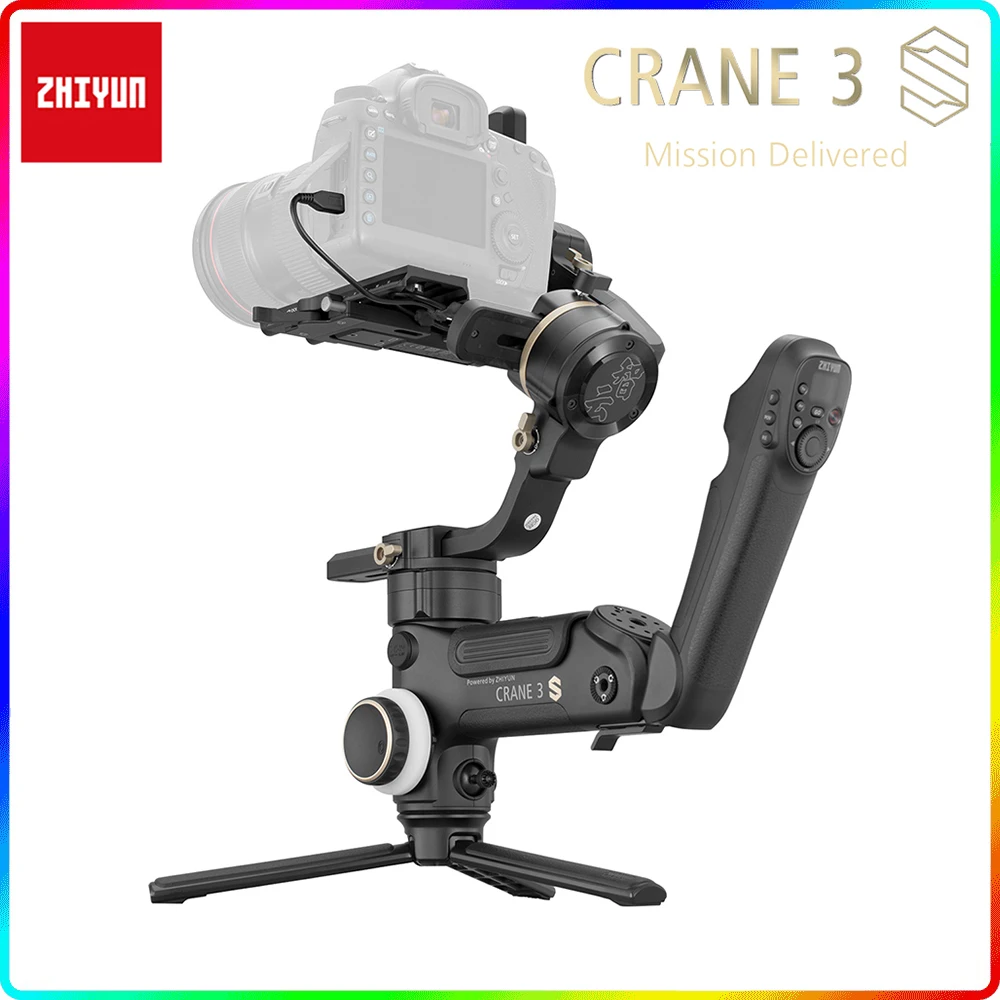 

Zhiyun Crane 3S 3S-E 3S-Pro 3-Axis Handheld Image Transmission Gimbal Stabilizer 6.5Kg Maxload for Video DSLR Mirrorless Cameras