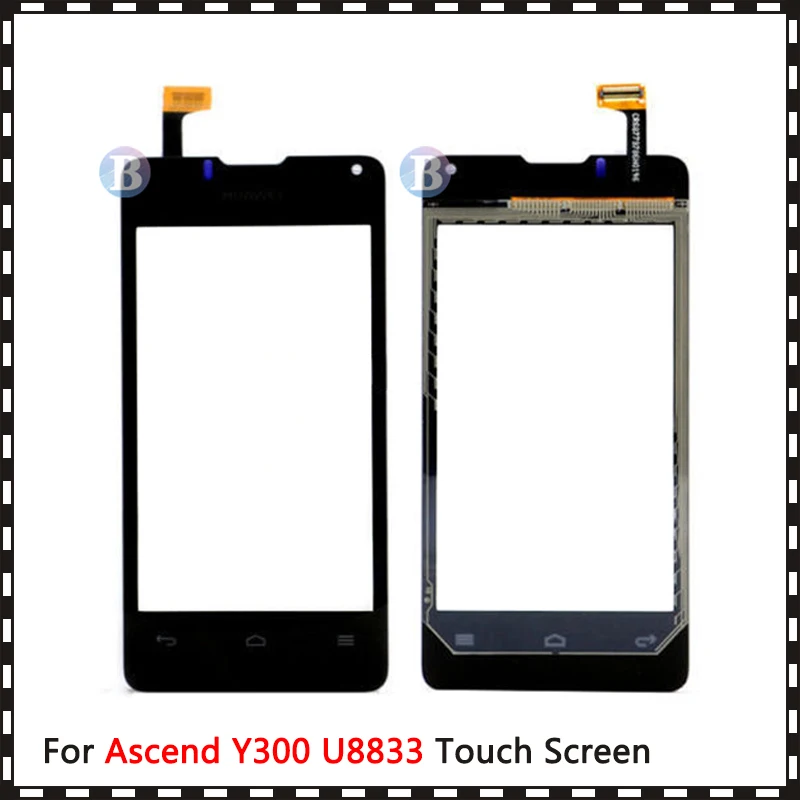 

10Pcs/lot High Quality 4.0" For Huawei Ascend Y300 U8833 Touch Screen Digitizer Sensor Outer Glass Lens Panel Black White