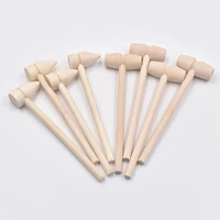 1pc creative children kids toys wood hammer educational toy household hand tools diy combination cabinet wardrobe mini hammers
