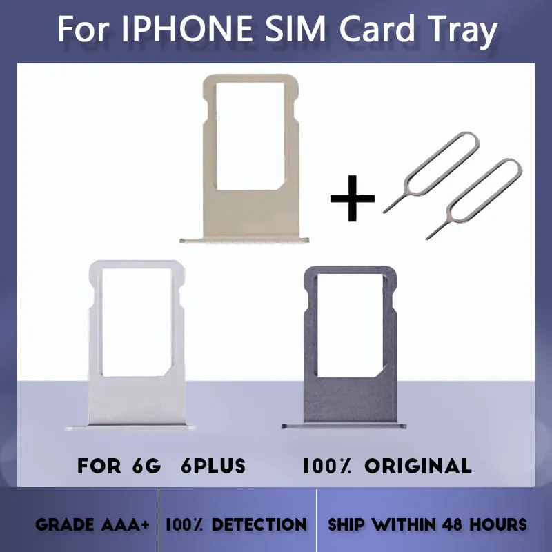 

Новинка лоток для Sim-карт Nano слот для лотка для iphone 6 6G 6 Plus запасная часть держатель для SIM-карты адаптер гнездо черный белый