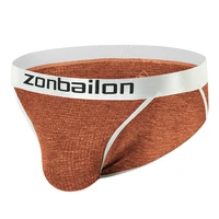 zonbailon brand mens briefs with bulge pouch sexy bikini mens underwear u convex design breathbale shorts size m 2xl