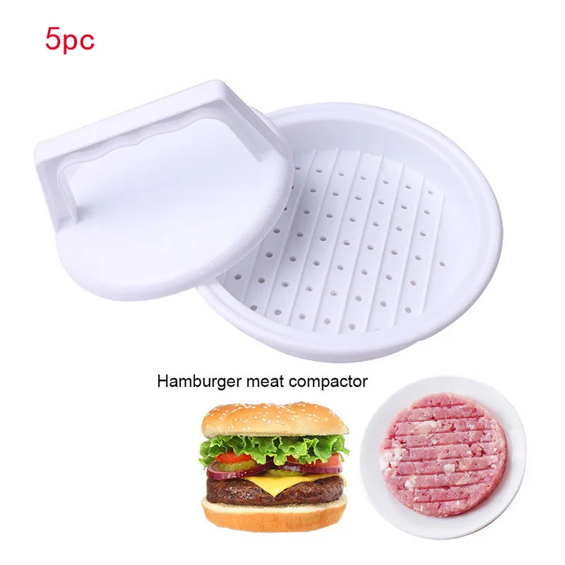 1 шт. круглая форма гамбургер пресс пищевой пластик мясо говядины гриль бургер