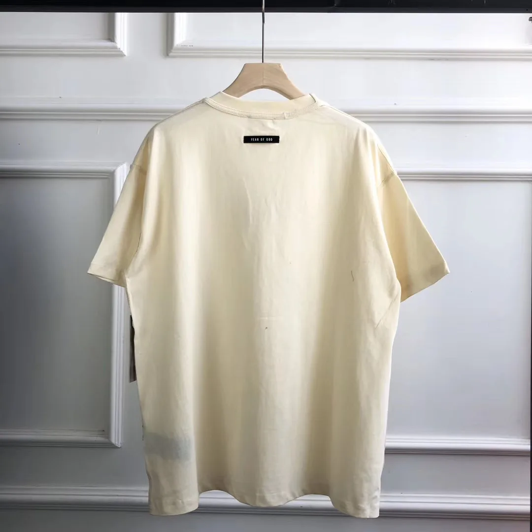 

High street fog Zhou Yangqing same FG reflective short sleeve trendy street letter print t men's and women's