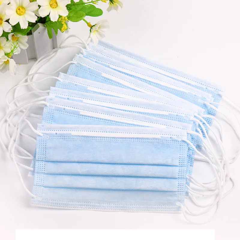 Трехслойная Защитная Нетканая 50 шт одноразовая маска для лица защита от вируса