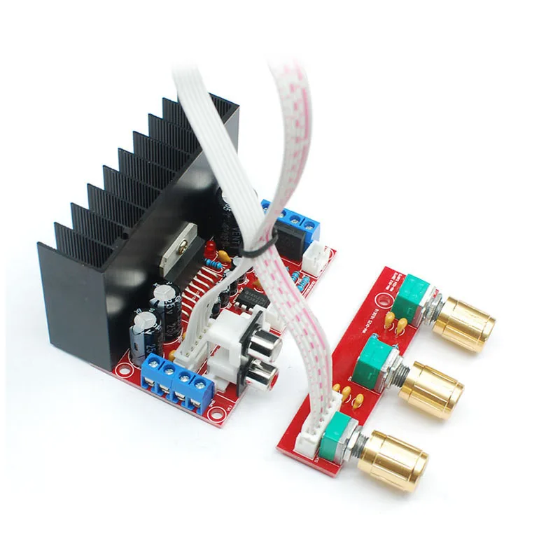 TDA7377 усилитель доска один Мощность компьютера супер бас 2 1 Плата усилителя 3 канал