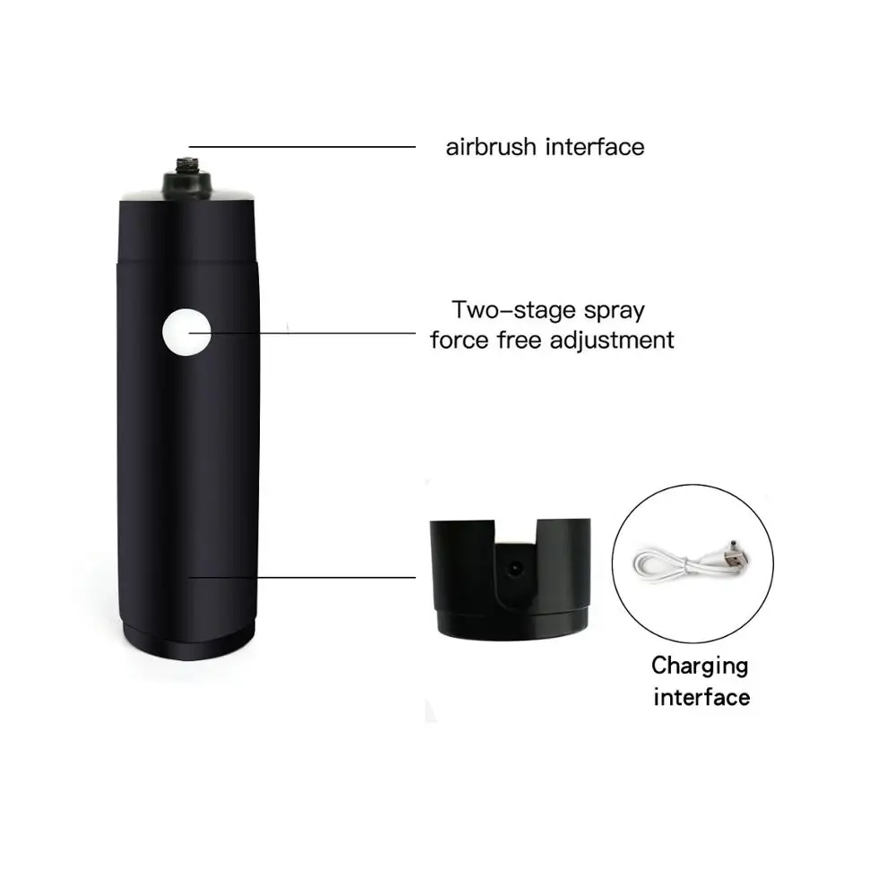 Портативный Аэрограф мини компрессор набор для распыления краски пистолет