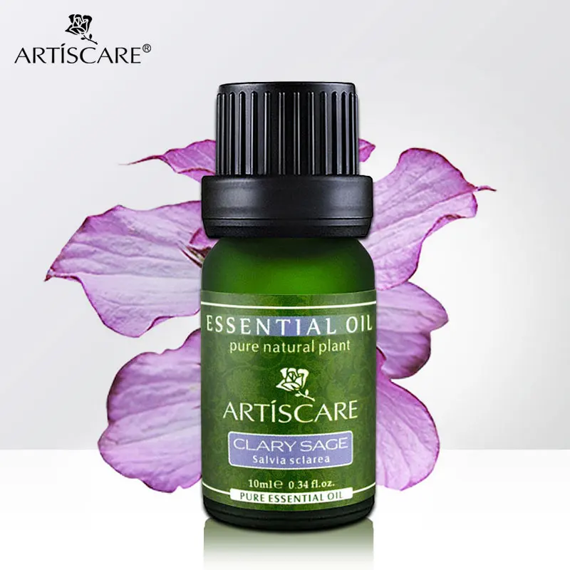 ARTISCARE 100% чистый клирический шалфей эфирные масла 10 мл сужает поры и подтягивает