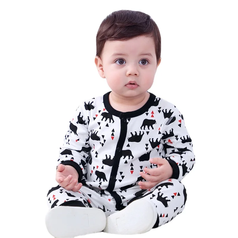 Infant Toddler Jumpsuits Boy Baby Clothes Spring Autumn Bodysuits Neonate Clothing Long Sleeve Printing Rompers High Quality