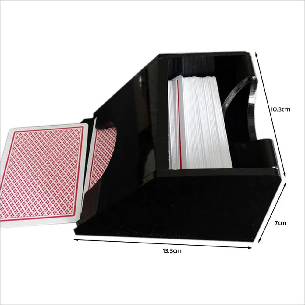 

Poker Dealer Texas Hold'em Black Transparent Blackjack Dealing Shoe Dealer