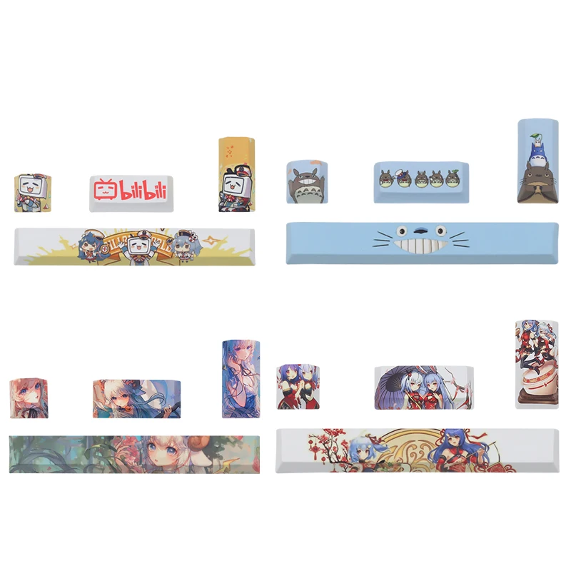 

OEM profile 4keys ESC Enter Space bar 6.25U personality keycap PBT five sides sublimation mechanical keyboard Dye-subbed keycaps