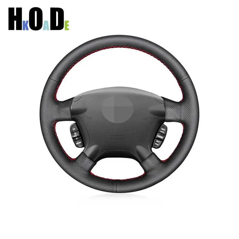 

Car Braiding cover for steering wheel Black PU Artificial Leather For Honda CR-V CRV 2002 2003 2004 2005 2006