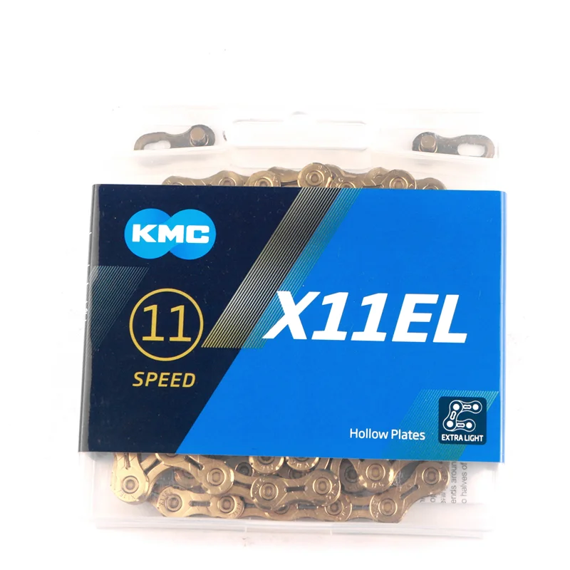 KMC X11EL X11 велосипедная цепь 118L 11 для скоростного велосипеда с волшебной кнопкой