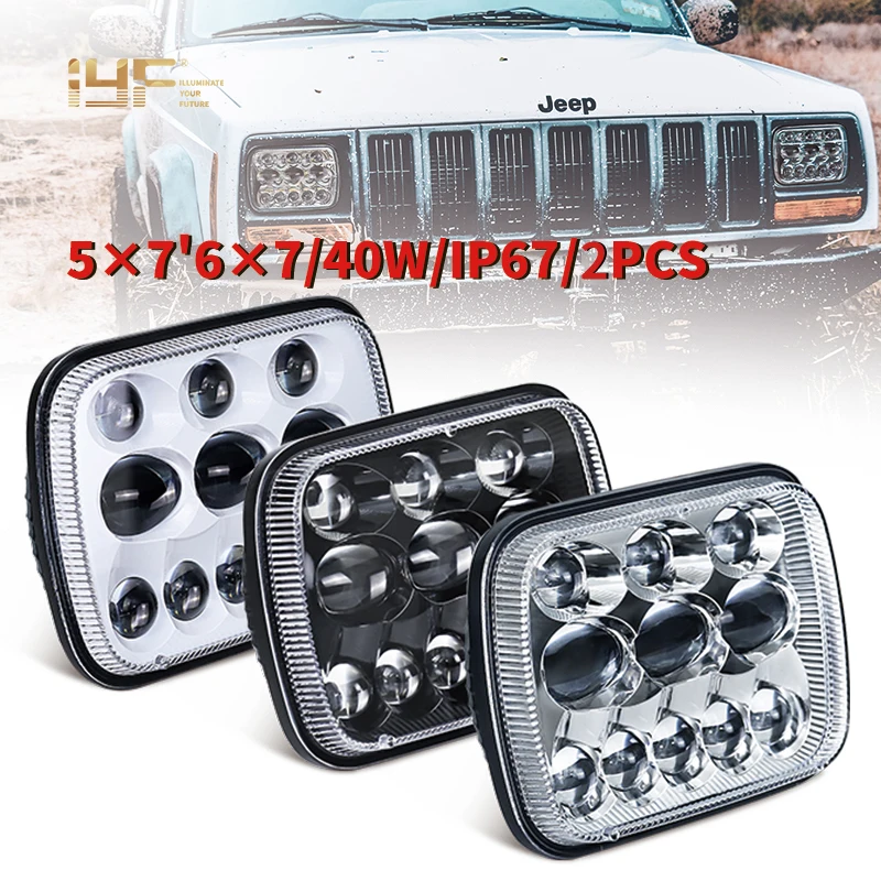 5x7 &quot6x7&quot квадратный светодиодный фар высокого ближнего света для 4X4