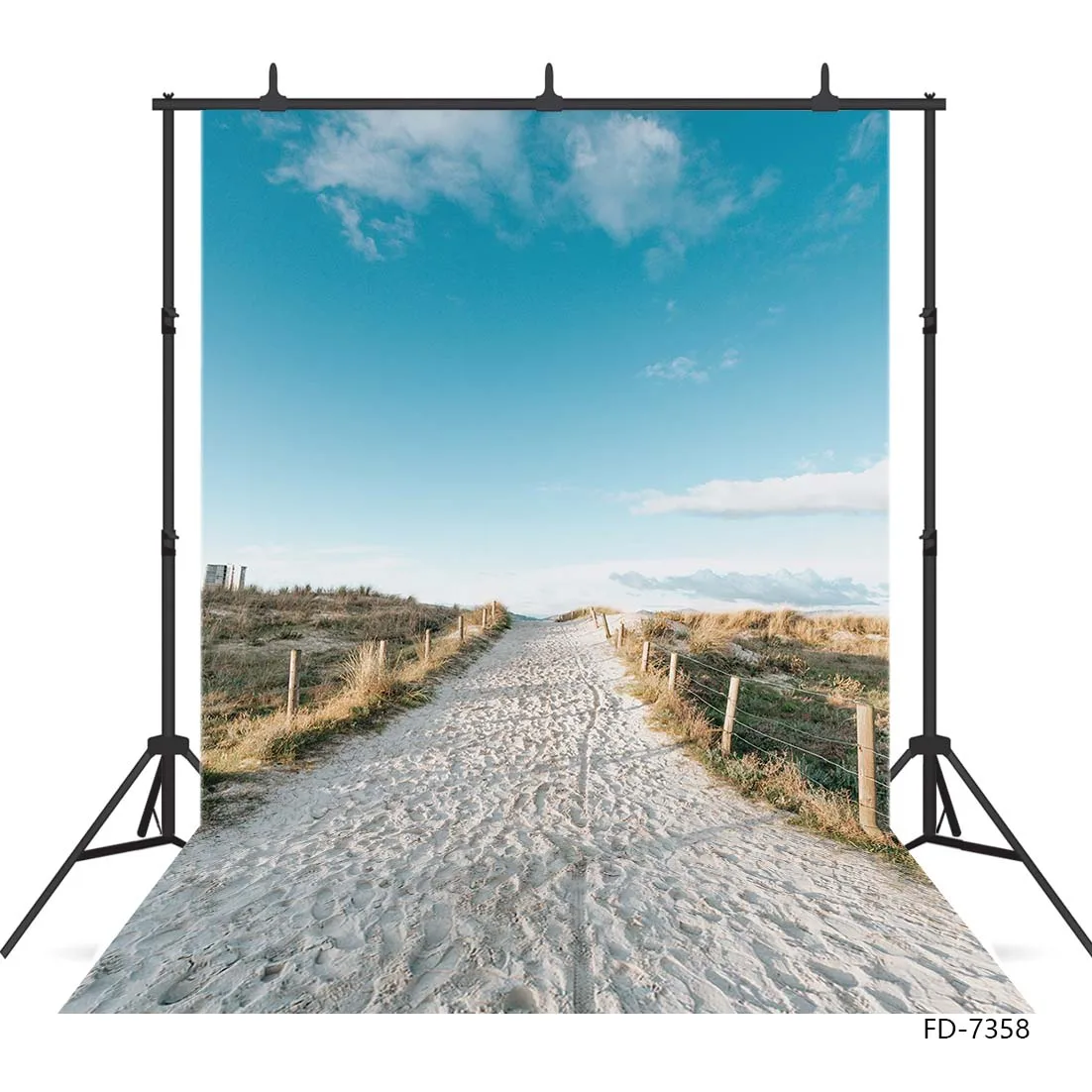 

A Path of Sand Plants Photographic Backdrops Photo Studio Vinyl Backgrounds Photography Props for Children Portrait Photobooth