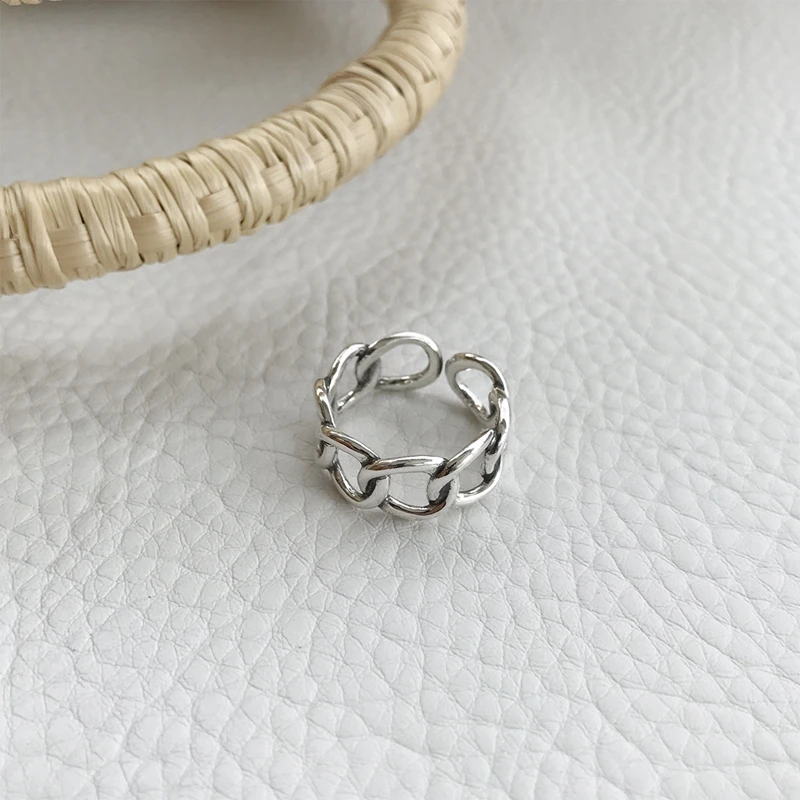 

Ckysee 925 Sterling Silver Rings Hemp Rope finger Ring For Fashion Woman Original Fine Jewelry Birthday Gift 2020