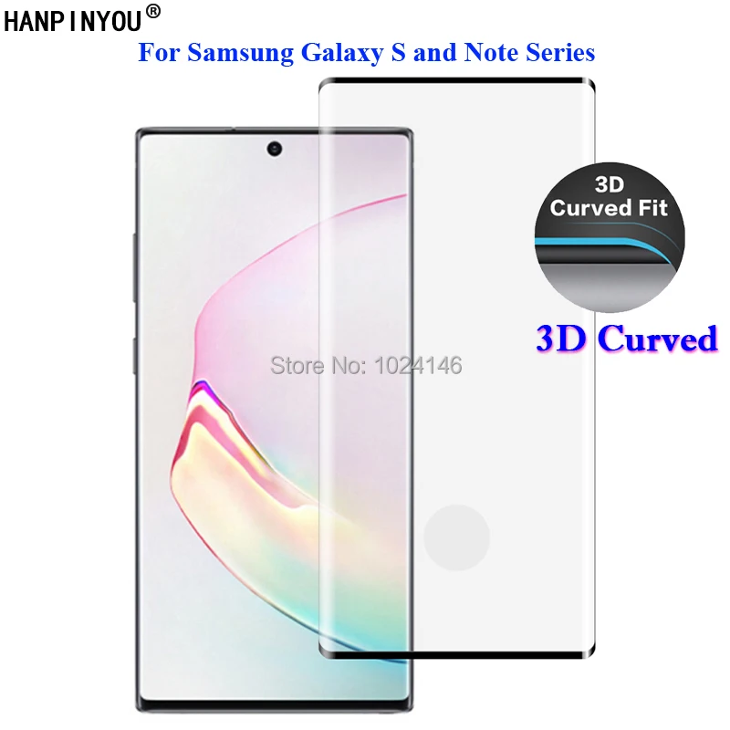 Для Samsung Galaxy S10 S9 S8 Note 10 9 8 Plus 5G S7 Edge 9H 20D 3D изогнутая полная крышка передняя