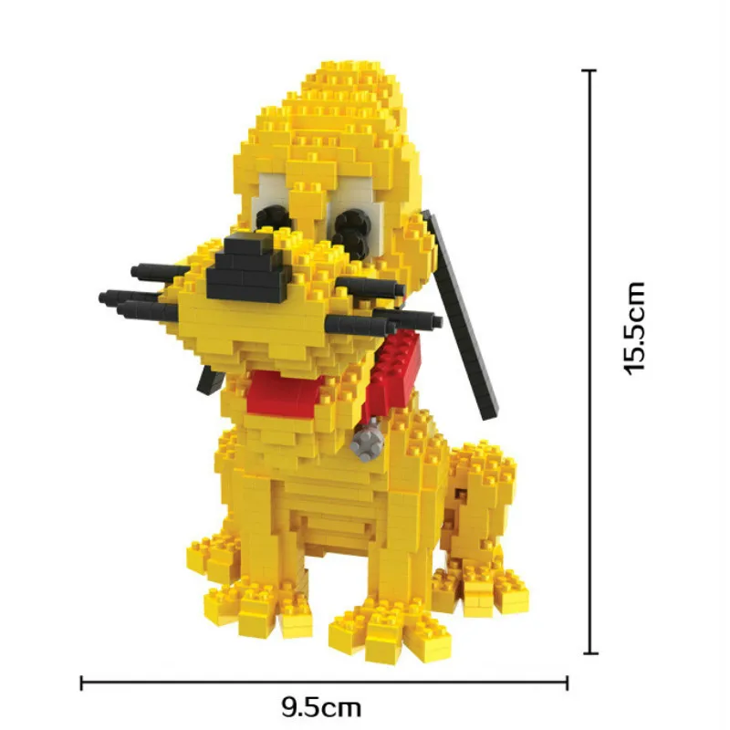 

1358pcs 9055 Hot Sale Disney Blocks Cartoon Figure Bruto Dog Mini Blocks Building Toys Model for Children Gift