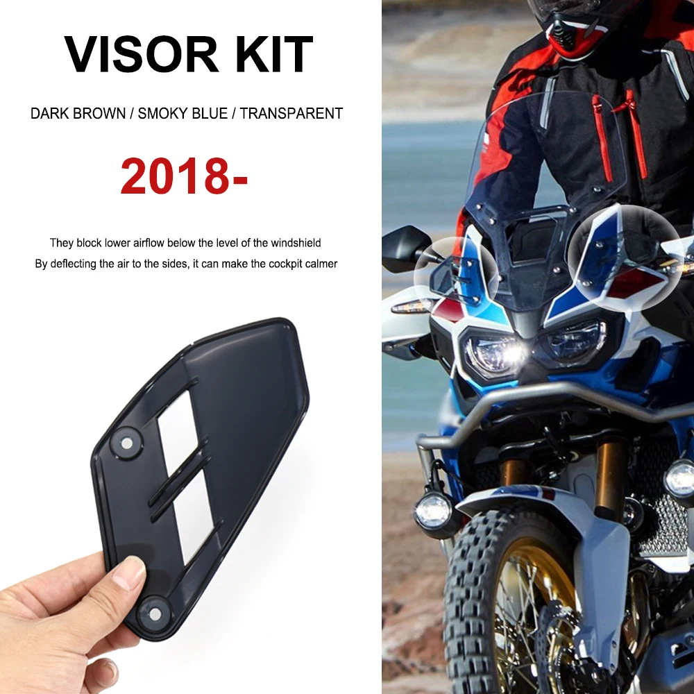 

2021 New Motorcycle Upper Wind Deflectors Visor Kit For Honda CRF 1000 L CRF1000L Africa Twin Adventure Sports 2020 2019 2018