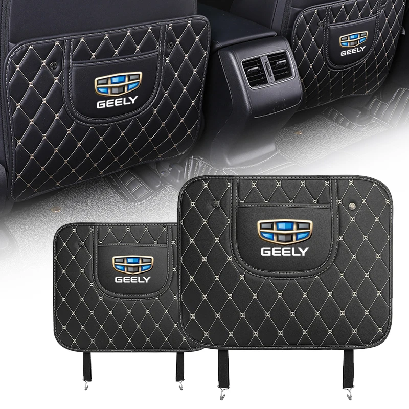 Car Seat Back Anti Kick Pad Leather Scratch Mat For Geely Emgrand X7 EC7 Atlas Boyue CK2 GC6 Parts LC ec7 ec8 ck atlas ck2 ck3 | Автомобили