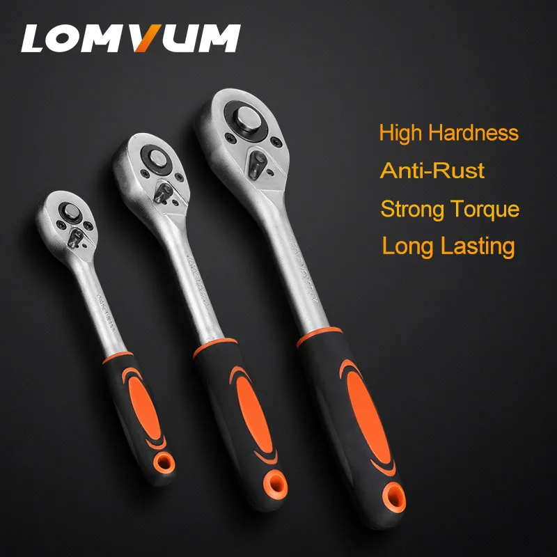 LOMVUM Набор торцевых гаечных ключей 1/4 дюйма, удлинитель для рук, трещотка, гаечный ключ, гаечный ключ для велосипеда, мотоцикла, инструмент для ремонта автомобилей, набор гаечных ключей