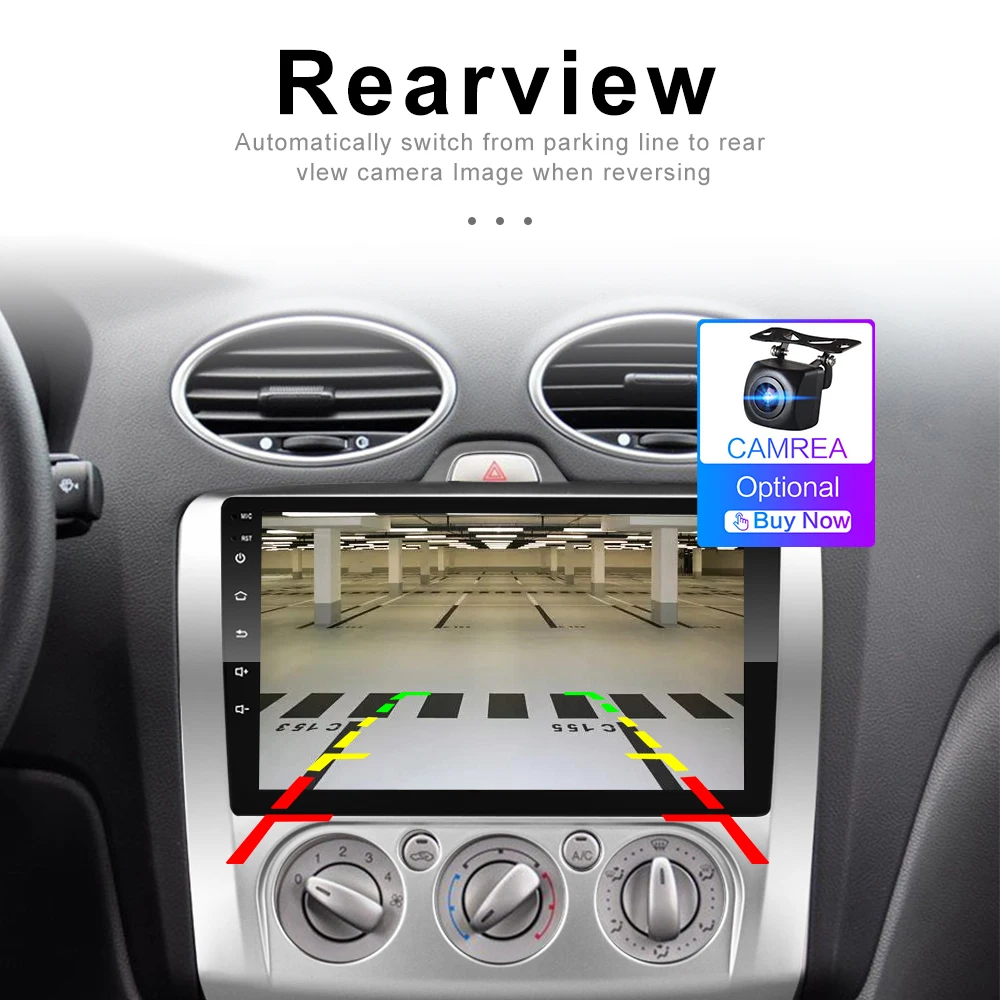 Camecho 2.5D 9 ''HD автомобильное радио Авторадио MP5 Bluetooth Сенсорный экран