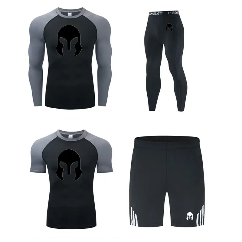 

Boxing Set Compression Jersey Pant Rashguard Jiu Jitsu Bjj Kickboxing T-shirt Muay Thai MMA Fightwear Fitness Sport Set