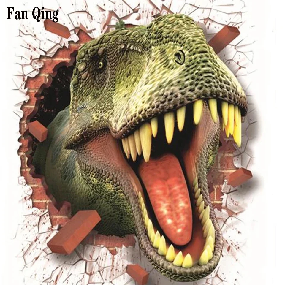 

100% Полный 5D Diy Daimond картина "Динозавр из мультфильма" 3D алмазов картина круглые стразы Diamant живопись вышивка Животные