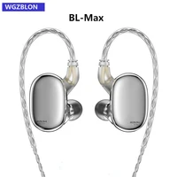 blon bl max earphone 10mm carbon 6mm lightweight dual dynamic driver wired hifi headphones headset earbud monitor blon max bl03