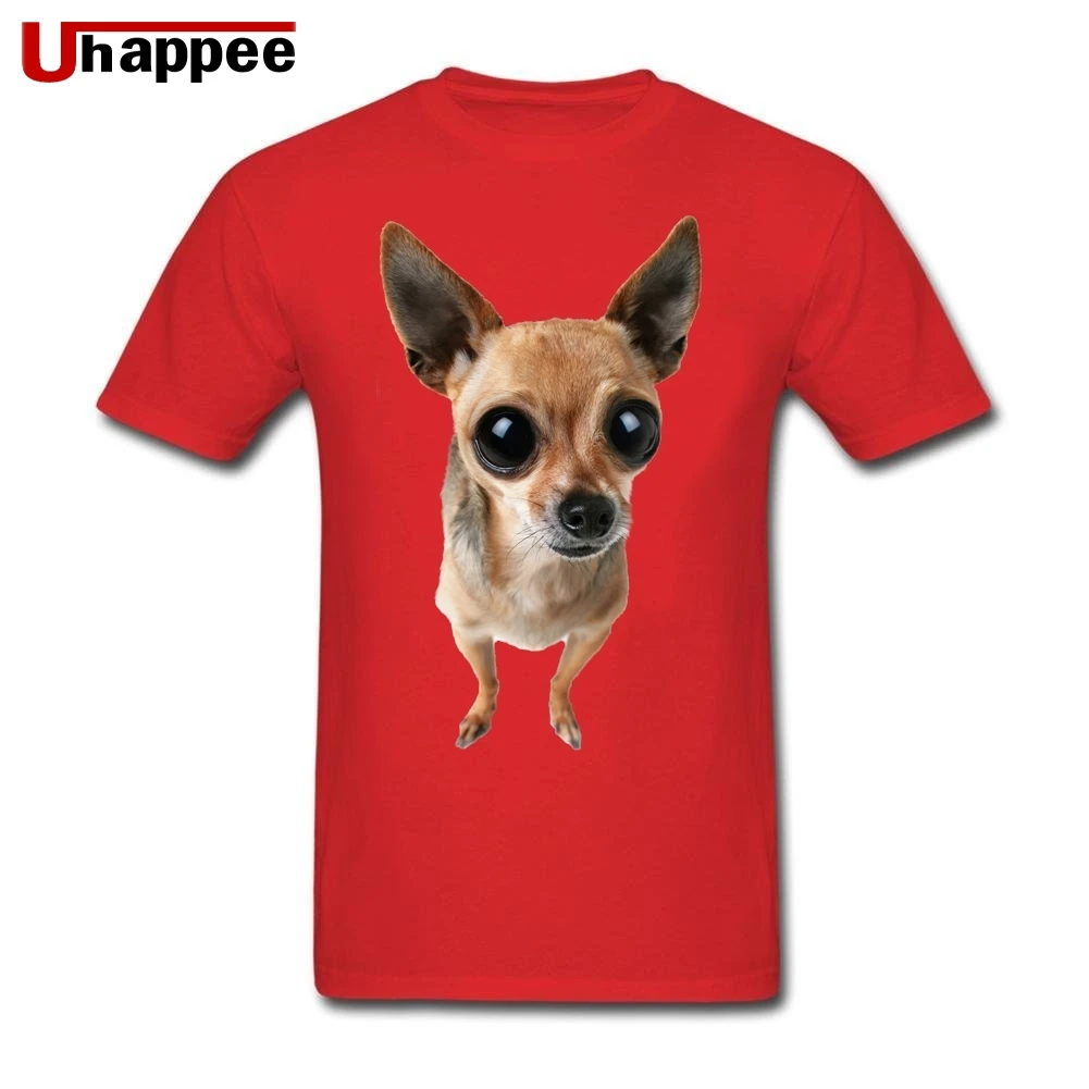 Оптовая цена Мужская глупа 3D милая собака породы чихуахуа любовник футболки с