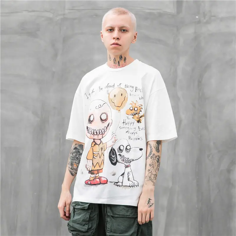 2020 новая мужская футболка с коротким рукавом и круглым вырезом хлопковая