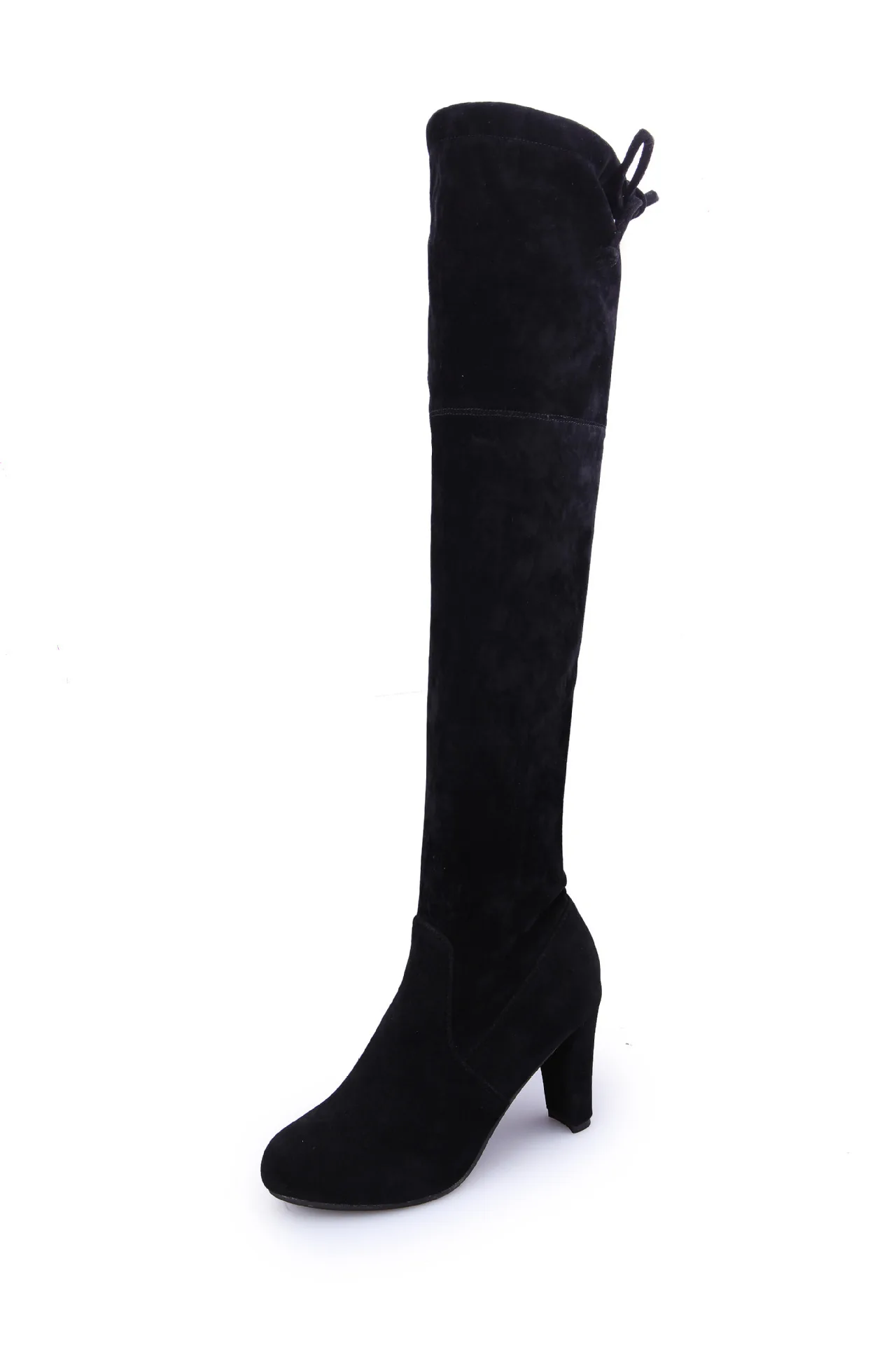 

Autumn 2020 new long boots over the knee boots pointed frosted leather thick heel high heels boots women's Boots