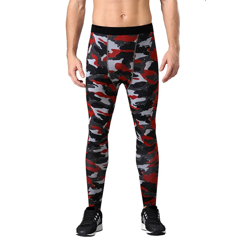 Men's Compression Pants Camouflage Running Baselayer Cool Dry Sports Tights Leggings for Gym Basketball Cycling Yoga Hiking | Спорт и