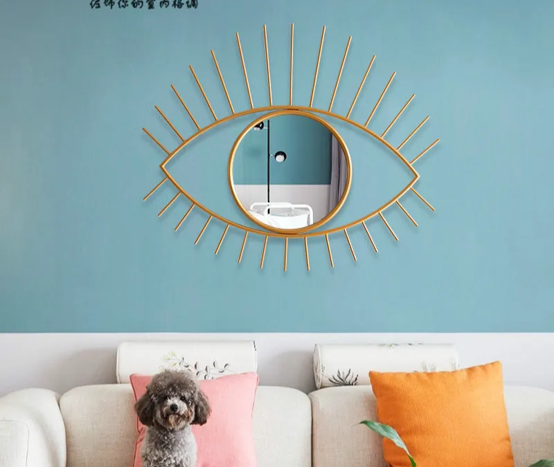 Скандинавские Инс железные художественные зеркальные украшения для глаз