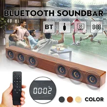 30 Вт Беспроводной ТВ звуковая панель bluetooth Динамик звуковая панель с реверсивным звуковым Hi-Fi стерео звук деревянный громкий Динамик с AUX кабель HDMI для ТВ дома Театр