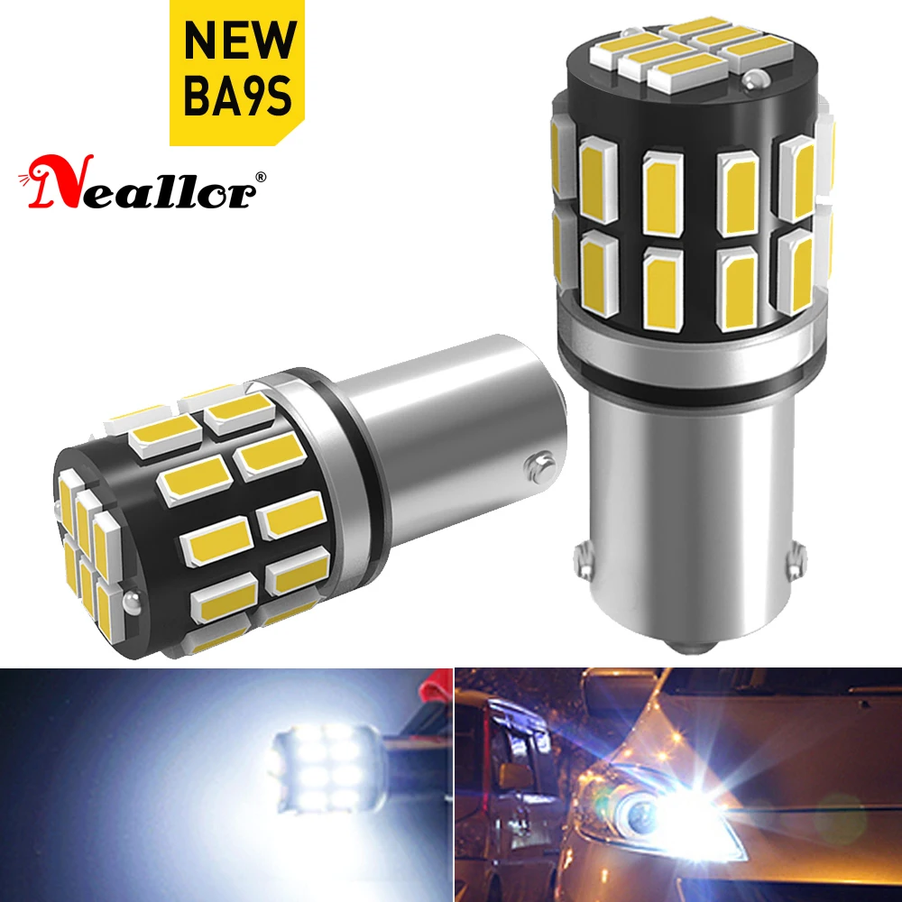 

2x Car Auto BA9S W5W 5W5 194 168 Led T4W Wedge W5W 3030 Chip Led Interior Lamp Bulb T2W T3W H5W Parking DRL License Plate Light